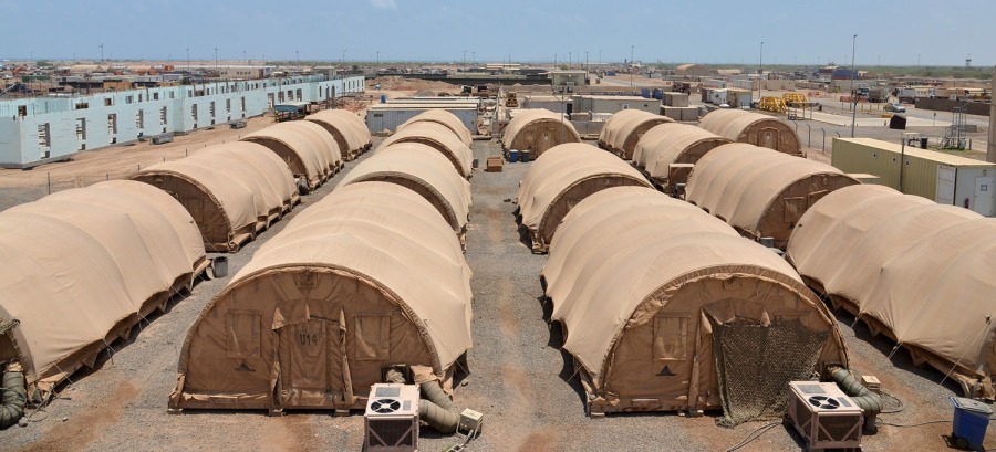 Aplicaciones del sistema térmico táctico desplegable ACSZero Shield en bases, hangares y emergencias